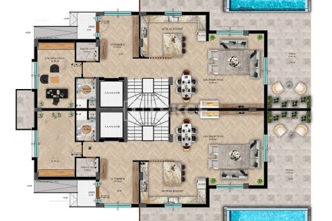 Продажа виллы  в Дёшемеалты, Анталье, Турция 4+1, 380м2, №216438 – фото 21