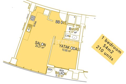 1+1 Wohnung in Aksu, Antalya, Türkei Nr. 216440 - 2