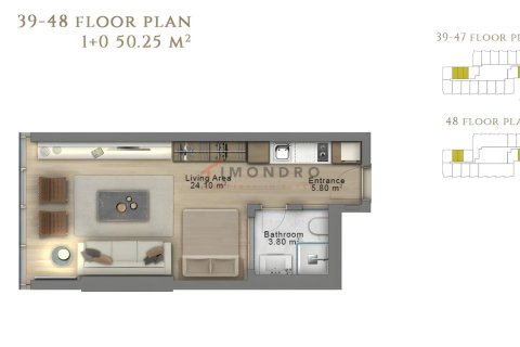 Apartment for sale in Sisli, Istanbul, Turkey, 1 bedroom, 87m2, No. 225268 – photo 26