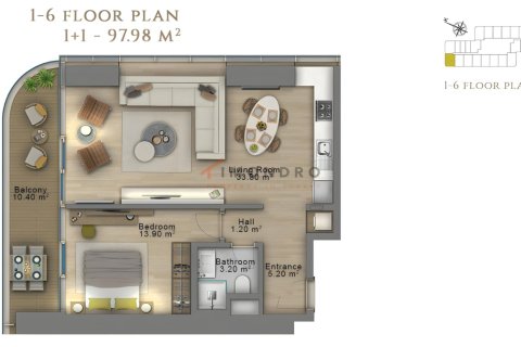 Apartment for sale in Sisli, Istanbul, Turkey, 1 bedroom, 87m2, No. 225268 – photo 28