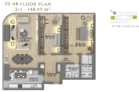 Apartment for sale in Sisli, Istanbul, Turkey, 1 bedroom, 87m2, No. 225268 – photo 20
