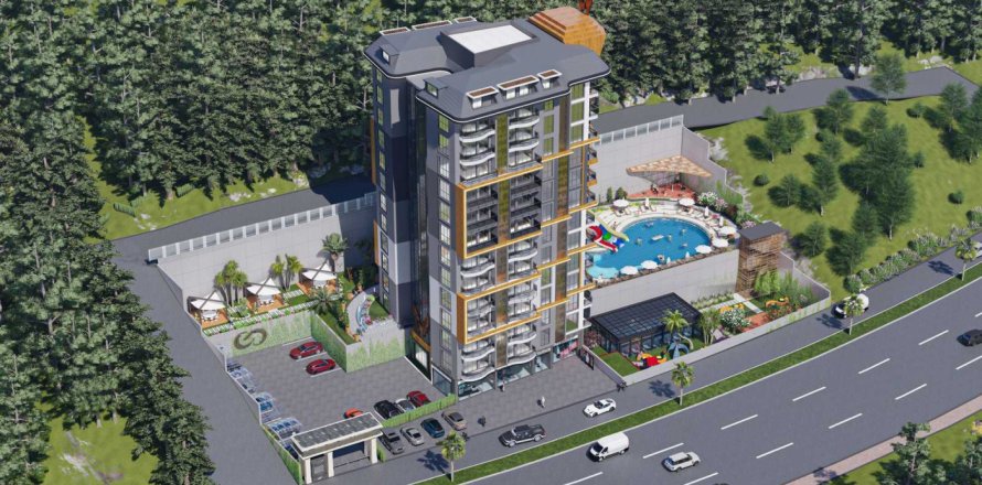1+1 Lägenhet  i Mahmutlar, Antalya, Turkiet Nr. 98384