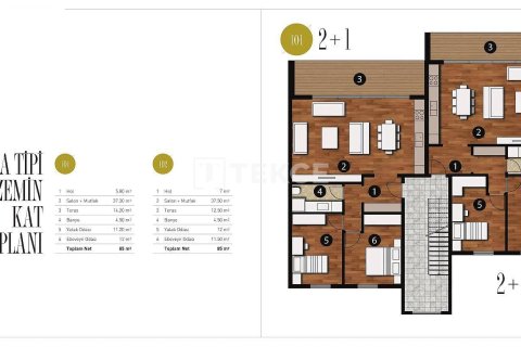 3+1 Penthouse i Girne, Nr. 221669 - 27