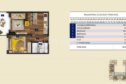 2+1 Leilighet i Alanya, Antalya, Tyrkia Nr. 47184 - 22