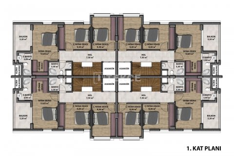 5+1 Villa in Dosemealti, Antalya, Türkei Nr. 84804 - 16