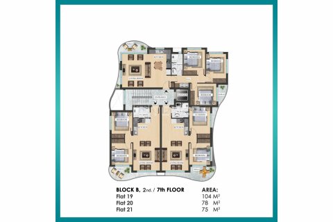 Daire  3+1  Iskele,  №87595 - 9