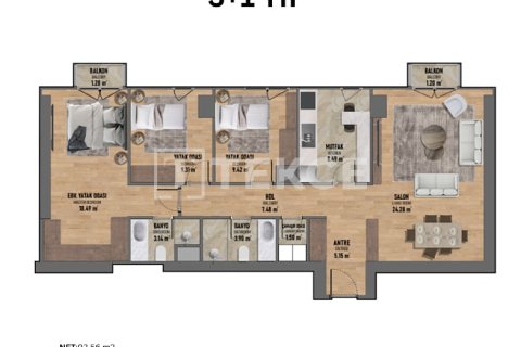 2+1 Lägenhet  i istanbul, Turkiet Nr. 226572 - 20