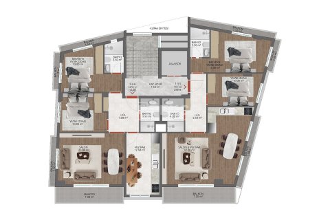Apartment for sale in Alanya, Antalya, Turkey, 2 bedrooms, 100m2, No. 215804 – photo 21
