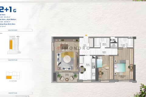1+1 Lejlighed  i Umraniye, Istanbul, Tyrkiet Nr. 223064 - 7