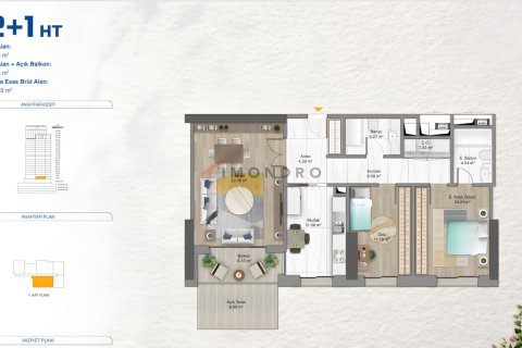 1+1 Lejlighed  i Umraniye, Istanbul, Tyrkiet Nr. 223064 - 6