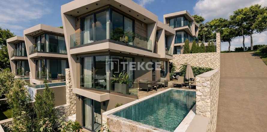 3+1 Villa  i Kas, Antalya, Tyrkiet Nr. 216363