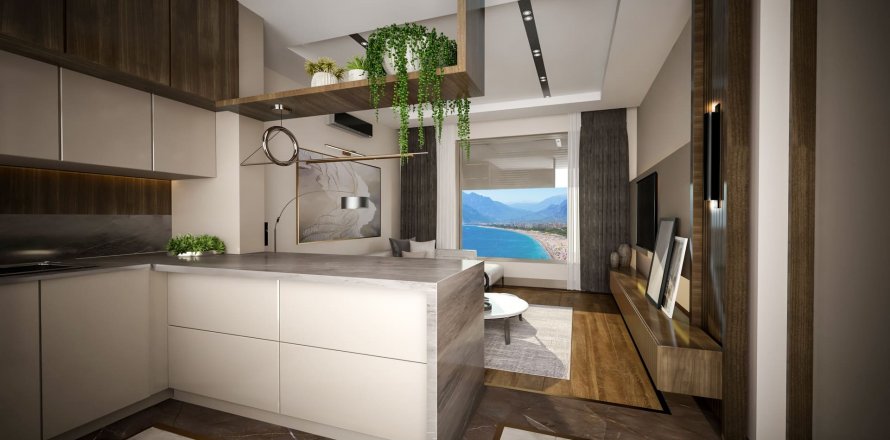 2+1 Lägenhet  i Aksu, Antalya, Turkiet Nr. 98783