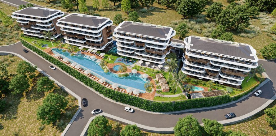 2+1 Lejlighed i Kestel, Antalya, Tyrkiet Nr. 224630