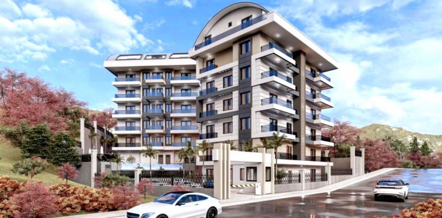 1+1 Lägenhet  i Oba, Antalya, Turkiet Nr. 98714