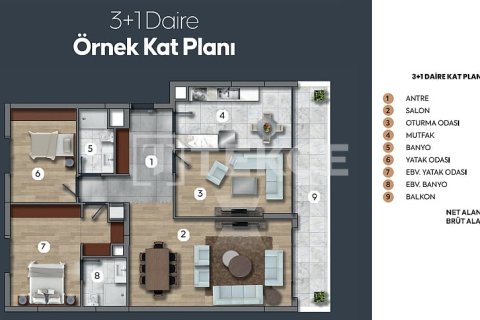 3+1 Leilighet i Ankara, Tyrkia Nr. 228894 - 18