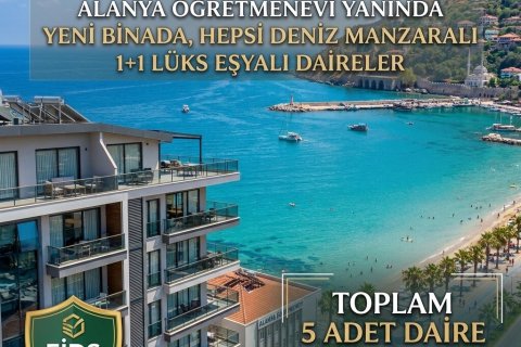 Daire  1+1  Alanya, Antalya, Türkiye №237683