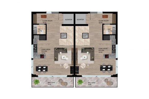 Villa i Alanya, Antalya, Tyrkiet Nr. 94606 - 15