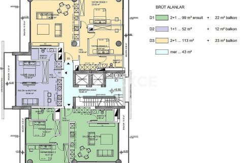 Apartment for sale in Girne, Northern Cyprus, 2 bedrooms, 120m2, No. 212522 – photo 22