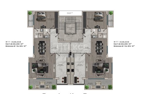 4+1 Takleilighet i Alanya, Antalya, Tyrkia Nr. 224388 - 26