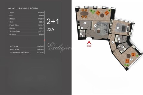 1+1 Lägenhet i Istanbul, istanbul, Turkiet Nr. 222353 - 29