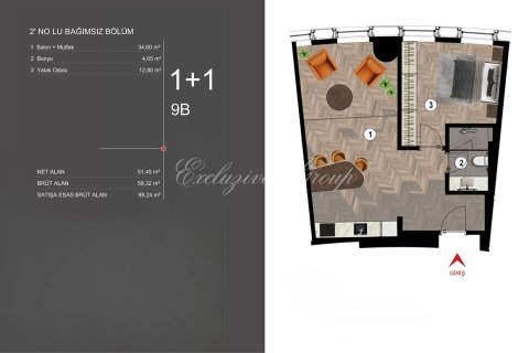 1+1 Lägenhet i Istanbul, istanbul, Turkiet Nr. 222353 - 28
