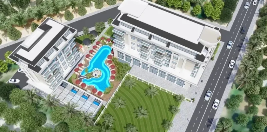 1+1 Apartment  in Alanya, Antalya, Turkey No. 223481