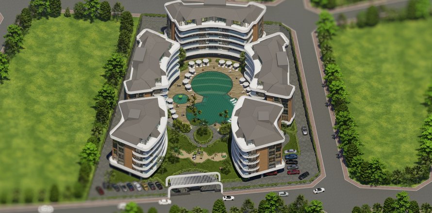 3+1 Lägenhet i Alanya, Antalya, Turkiet Nr. 157793