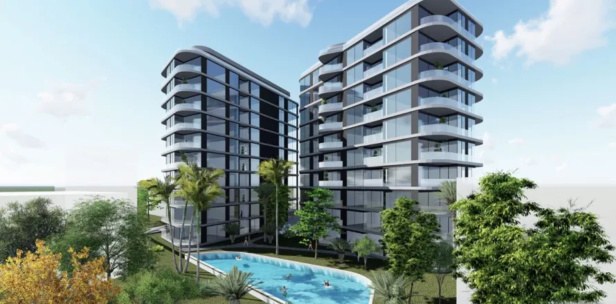 2+1 Lejlighed  i Alanya, Antalya, Tyrkiet Nr. 223651