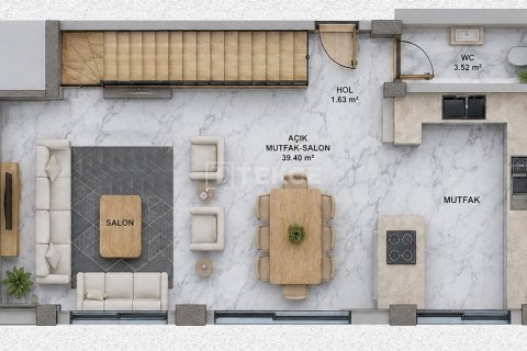 4+1 Villa i Fethiye, Mugla, Turkiet Nr. 237533 - 14