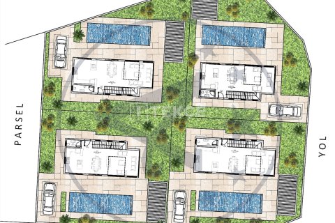 4+1 Villa i Fethiye, Mugla, Turkiet Nr. 237533 - 15