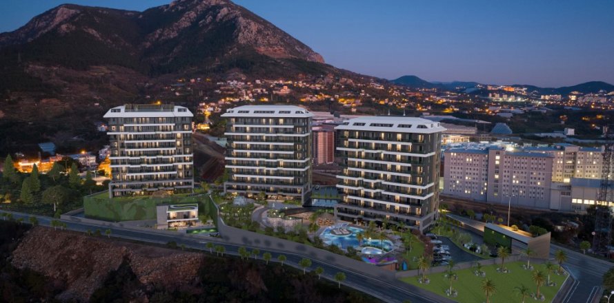 1+1 Lejlighed i Alanya, Antalya, Tyrkiet Nr. 107162