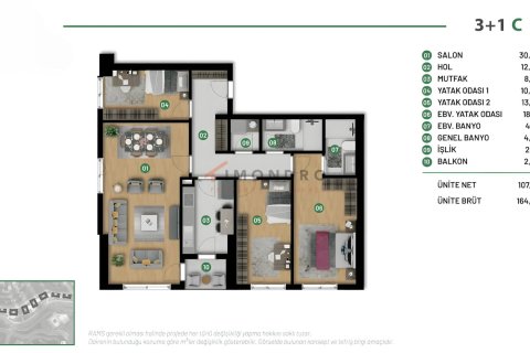 3+1 Leilighet i Sariyer, Istanbul, Tyrkia Nr. 221212 - 20