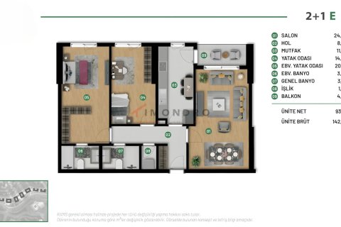 3+1 Leilighet i Sariyer, Istanbul, Tyrkia Nr. 221212 - 18