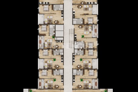 آپارتمان در  Trabzon ، ترکیه 2 خوابه ، 110 متر مربع.  شماره 222149 - 26