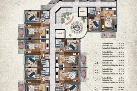 Leilighet  i Alanya, Antalya, Tyrkia Nr. 94974 - 15