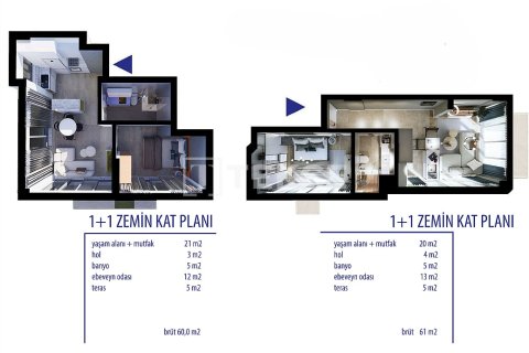 1+1 Lägenhet  i Antalya, Turkiet Nr. 217856 - 13
