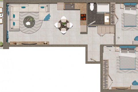 Продажа квартиры в Северном Кипре 2 комн., 74м2, №107567 – фото 20