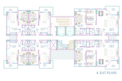 Penthouse for sale in Avsallar, Antalya, Turkey, 44m2, No. 94893 – photo 23