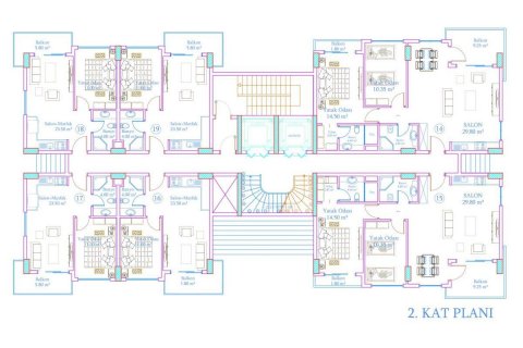 Penthouse for sale in Avsallar, Antalya, Turkey, 44m2, No. 94893 – photo 21