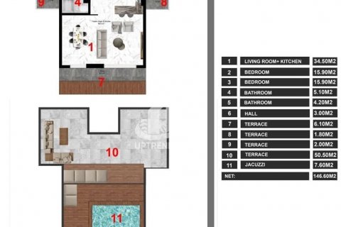 Apartment for sale in Istanbul, Turkey, 2 bedrooms, 146m2, No. 107060 – photo 27