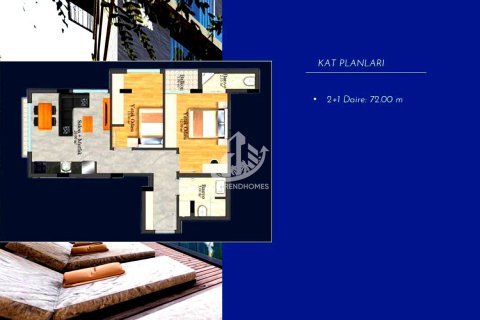 1+1 Lejlighed i Alanya, Antalya, Tyrkiet Nr. 98446 - 13
