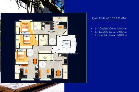 1+1 Lejlighed i Alanya, Antalya, Tyrkiet Nr. 98446 - 22