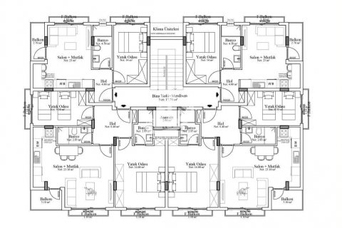 1+1 Lägenhet  i Alanya, Antalya, Turkiet Nr. 98447 - 7