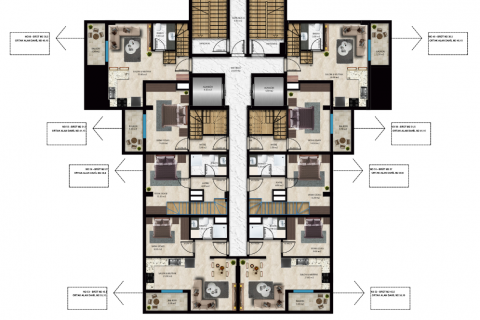 1+1 Leilighet  i Avsallar, Antalya, Tyrkia Nr. 98451 - 20