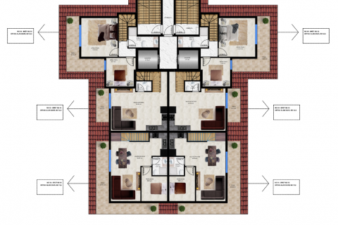 1+1 Leilighet  i Avsallar, Antalya, Tyrkia Nr. 98451 - 22