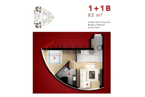 1+1 Lejlighed  i Esenyurt, Istanbul, Tyrkiet Nr. 227264 - 27