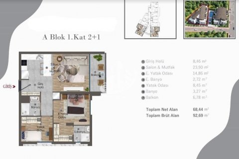 1+1 Lägenhet i Antalya, Turkiet Nr. 98411 - 27