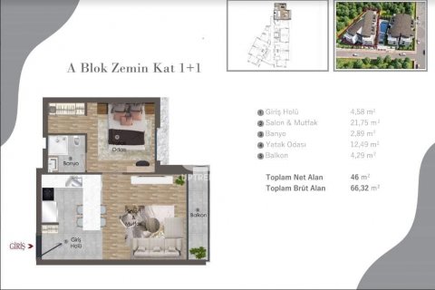 1+1 Lägenhet i Antalya, Turkiet Nr. 98411 - 22