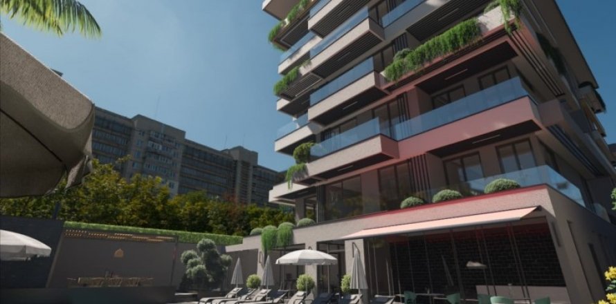 1+1 Lejlighed  i Alanya, Antalya, Tyrkiet Nr. 96264