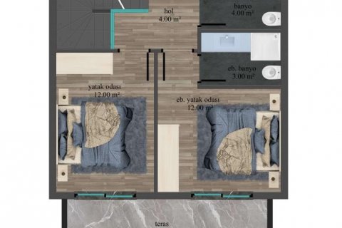 Lägenhet  i Demirtas, Alanya, Antalya, Turkiet Nr. 105679 - 12